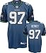 Patrick Kerney Jersey: Reebok Authentic Blue #97 Seattle Seahawks Jersey - 48