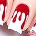 Whats Up Nails - Dripping Vinyl Stencils for Nail Art Design (2 Sheets, 72 Stencils Total)