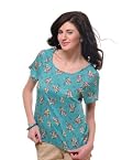 Yepme Monica Sky Blue Printed Top