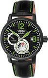 AVIATOR (アビアートル) 腕時計 アビエーション ナイトデイ ブラック 革バンド 310536974584 メンズ [正規輸入品]の画像