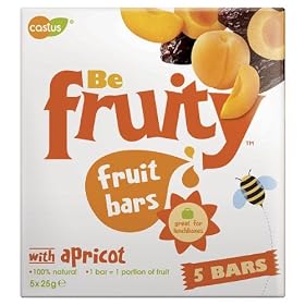 Be Fruity Natural Fruit Bars with Apricot 25 g (Pack of 24)