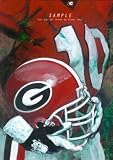 Georgia Bulldogs - "U of G Helmet Series" - Oversized - Unframed Giclee
