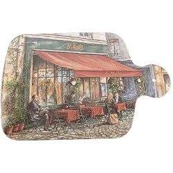 Coffee Shop Cutting board with handle, 100% melamine European design
