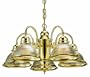 Design House 500546 Millbridge 5-Light Chandelier, 14-Inch by 22-Inch, Polished Brass