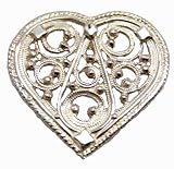 Sterling Silver Filigree Marit's Heart Scandinavian Pendant
