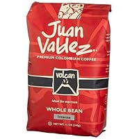 Juan Valdez Premium Colombian Coffee, Volcan, Whole Bean Coffee, 12-Ounce Bags (Pack of 3)