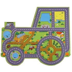 GIANT TRACTOR FARM PLAYMAT - a fun addition for the bedroom, playroom, nursery or class room!