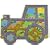 GIANT TRACTOR FARM PLAYMAT - a fun addition for the bedroom, playroom, nursery or class room!