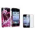 eForCity Purple Heart Snap-on Case with Free Screen Protector compatible with Apple� iPod touch� 4th Generation
