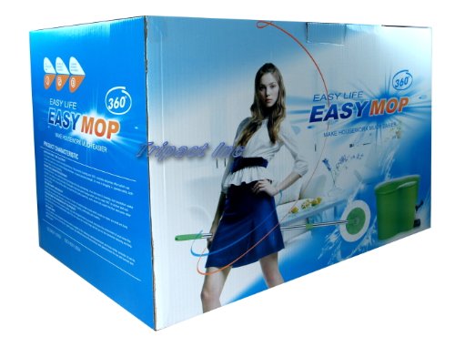 360° Magic Mop and Bucket Cleaning Kit ... Color May Vary