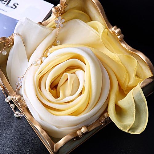 JIAO long super pure silk women's spring/summer silk scarf scarves shawl dual-use resort beach towels, 1900*1100mm , one meter sunshine (the new big size)