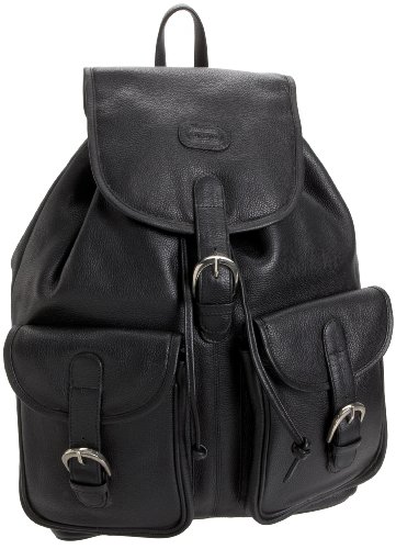 Leatherbay Leather Backpack with Pockets
