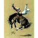 Animal Cowboy Horse Rodeo Riding Art Poster Print - 16" X 20"