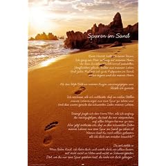 Poster Spuren im Sand - Gr��e 61 x 91,5 cm - Maxiposter