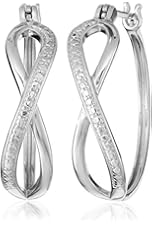 Sterling Silver Infinity Hoop Earrings