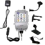 Car / Auto Multi Adapter Mount Holder GPS Navigation Kit for the Handspring Treo 300 with built in charger - Gomadic Brand