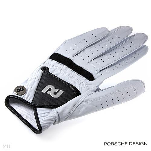 Porsche Design Golf Glove ~ Mens Left Size 22 ~ White Leather