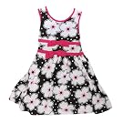Sophie Fae Girls Floral Design Summer Dress Special Occasion Wear with Bows