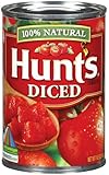 Hunt's 100% Natural Diced Tomatoes 14.5 Oz (Pack of 8)