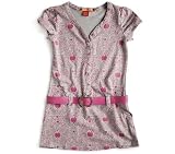 Apple Bottoms - Flutter Sleeve Printed Dress w/ Belt by Apple Bottoms