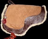 Leather Soft Saddle Bareback Pad - Horse Size