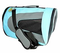 Soft-Sided Pet Travel Carrier (Airline Approved) for Cats, Small Dogs, Puppies and Other Pets by Pet Magasin (Large, Blue)
