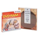 Verbatim : Disc DVD-RAM 9.4GB R/W double sided type 4 removable 1pk 3Xsided type 4 removable 1pk 3X -:- Sold as 2 Packs of - 1 - / - Total of 2 Each
