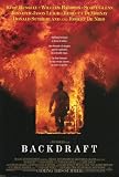 Backdraft (Fireman in Door) Black Wood-Mounted Movie Poster Print - 27 X 40