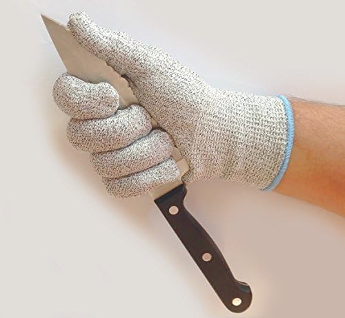 ALION (TM) - Cut Resistant Gloves for Extra Hand Protection, Level 4 Turqoise Band, Comfortable and Ideal for Kitchen, Lab, Construction. Size Medium (Fits Most). Satisfaction Guaranteed