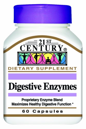 21st Century Digestive Enzymes Capsules, 60 Count (Pack of 2)