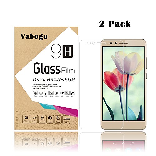 Honor 5X Screen Protector, Vabogu [0.2mm 9H Hardness] Tempered Glass Screen Protector for Huawei Honor 5X (2 Pack)