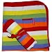 Toby Tiger Stripy Multi-Coloured Baby Blanket