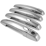 8 PCs Triple Chrome Door Handle Cover Trim Kit w o smart key access w o passenger... by Astra Security