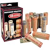 Coin Wrappers: Includes preformed holders - Quarters Dimes Nickels & Pennies