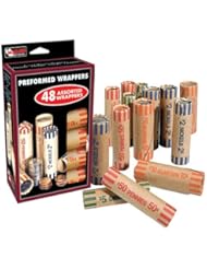 Coin Wrappers: Includes preformed holders - Quarters Dimes Nickels & Pennies