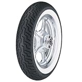 Dunlop D404 Whitewall Metric Cruiser Front Tire - Size : 140/80-17