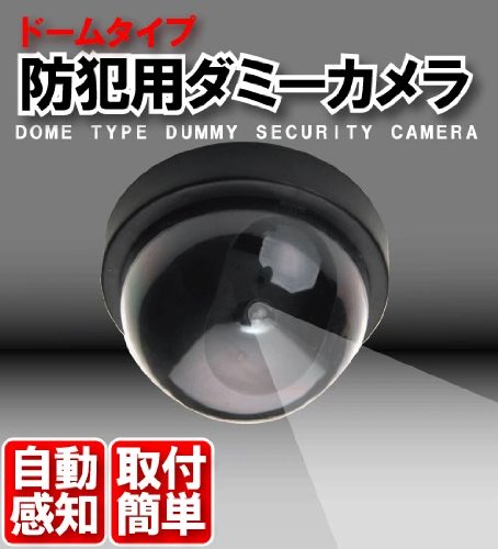 お手軽に防犯対策！ドーム型防犯用ダミーカメラ