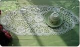 Chic Handmade bobbin lace oval table runner