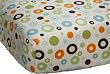 Carter's Laguna Fitted Sheet, Teal/Tan, 28 X 52