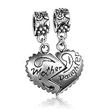 Soufeel 925 Sterling Silver Mother Daughter Dangle Charm European Bracelets Compatible thumbnail