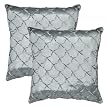 Home Monaco Pleat Toss Pillow - Blue (18x18")