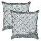 Home Monaco Pleat Toss Pillow - Blue (18x18")
