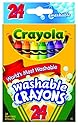 Crayola Washable Crayons, 24 count (52-6924)