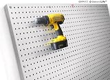Diamond Life Pegboard X2 - Brushed Aluminum, 2ft. x 4ft.