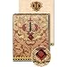 J Monogram Jewel and Gold Foil Embellished Pocket Note Pad, One