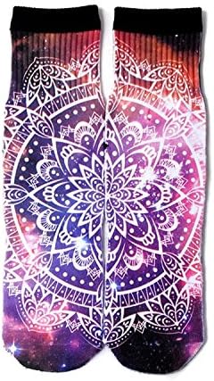 LACS Women/Men Cotton Socks 3D Galaxy Pattern Printed Socks