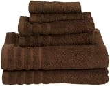 Ashley Mills 9104CHOC Wash Cloth Set, Chocolate