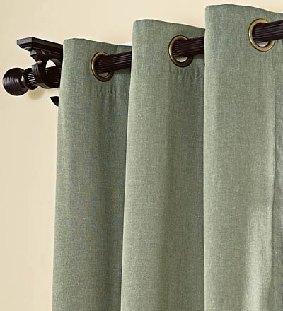 72 Energy Efficient Grommet-Top Insulated Curtain in Moss