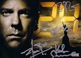 24 cast autographed 5x7 photo card (Kiefer Sutherland, Anil Kapoor, Freddie Prinze Jr & Mary Lynn Rajskub)