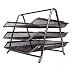 Pro Range Black Wire Mesh 3 Tier Desk Letter Trays